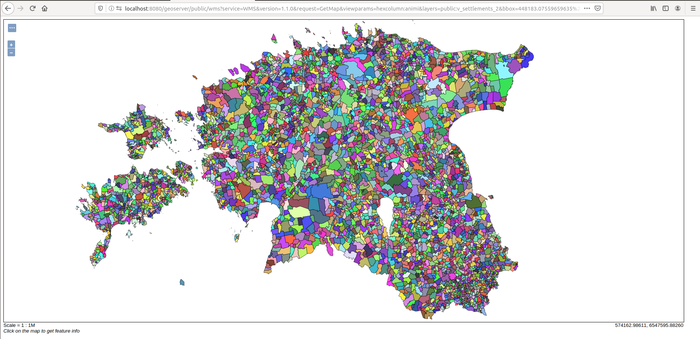 Settlement units colored by… settlement unit