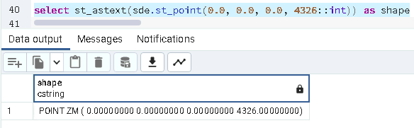 Inspecting the output of sde.st_point with three-doubles-and-an-int as WKT